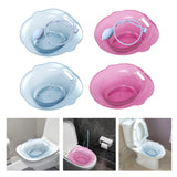 Maxbell Sitz Bath Basin for Toilet Wider Seating Area Hip Bath for Elderly Women Men Blue