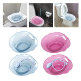 Maxbell Sitz Bath Basin for Toilet Wider Seating Area Hip Bath for Elderly Women Men Blue