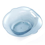 Maxbell Sitz Bath Basin for Toilet Wider Seating Area Hip Bath for Elderly Women Men Blue