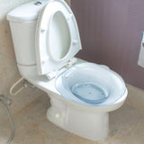 Maxbell Sitz Bath Basin for Toilet Wider Seating Area Hip Bath for Elderly Women Men Blue