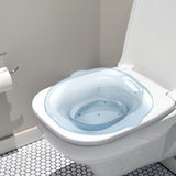 Maxbell Sitz Bath Basin for Toilet Wider Seating Area Hip Bath for Elderly Women Men Blue