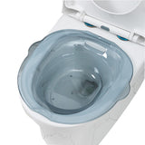 Maxbell Sitz Bath Basin for Toilet Wider Seating Area Hip Bath for Elderly Women Men Blue