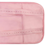 Maxbell Castor Oil Pack Compress Adjustable Flannel Anti Oil Leak for Waist and Neck Pink Button Strap