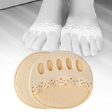 Maxbell Forefoot Metatarsal Cushion Comfortable Women Men Toe Spacers Forefoot Socks skin color