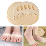 Maxbell Forefoot Metatarsal Cushion Comfortable Women Men Toe Spacers Forefoot Socks skin color