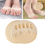 Maxbell Forefoot Metatarsal Cushion Comfortable Women Men Toe Spacers Forefoot Socks skin color