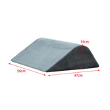 Maxbell Bed Wedge Pillow Elevated Leg Rest Pillow for Reading Relaxing Sleeping L