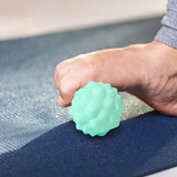 Maxbell Spiky Massage Ball Washable Portable Massage Roller Ball for Neck Legs Waist Green