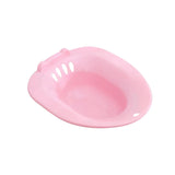 Maxbell Toilet Seat Sink Woman Sits Bath Deep Bowl Bidet Hip Bath Sturdy Comfortable Pink