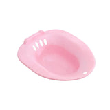 Maxbell Toilet Seat Sink Woman Sits Bath Deep Bowl Bidet Hip Bath Sturdy Comfortable Pink