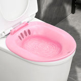 Maxbell Toilet Seat Sink Woman Sits Bath Deep Bowl Bidet Hip Bath Sturdy Comfortable Pink