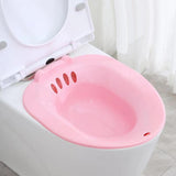 Maxbell Toilet Seat Sink Woman Sits Bath Deep Bowl Bidet Hip Bath Sturdy Comfortable Pink