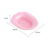 Maxbell Toilet Seat Sink Woman Sits Bath Deep Bowl Bidet Hip Bath Sturdy Comfortable Pink