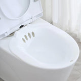 Maxbell Toilet Seat Sink Woman Sits Bath Deep Bowl Bidet Hip Bath Sturdy Comfortable White