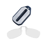 Maxbell Silicone Nose Clip Reading Glasses with Keychain Storage Box Eyewear Folding 150 Clear White