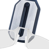Maxbell Silicone Nose Clip Reading Glasses with Keychain Storage Box Eyewear Folding 300  Clear White