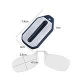 Maxbell Silicone Nose Clip Reading Glasses with Keychain Storage Box Eyewear Folding 300  Clear White