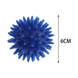 Maxbell Spike Massage Ball Exercise Foot Massage Ball for Back Hand Palms Feet Soles Blue