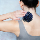 Maxbell Spiky Massage Balls Manual Portable Foot Massage Ball for Shoulder Feet Neck Dark Blue