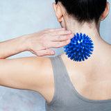 Maxbell Spiky Massage Balls Manual Portable Foot Massage Ball for Shoulder Feet Neck Blue