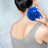 Maxbell Spiky Massage Balls Manual Portable Foot Massage Ball for Shoulder Feet Neck Blue