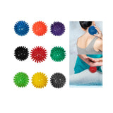 Maxbell Spike Massage Balls Multifunctional Manual Exercise Ball for Feet Back Hands Blue