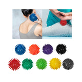 Maxbell Spike Massage Balls Multifunctional Manual Exercise Ball for Feet Back Hands Blue
