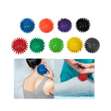 Maxbell Spike Massage Balls Multifunctional Manual Exercise Ball for Feet Back Hands Blue