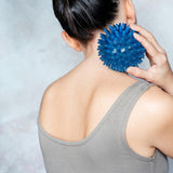 Maxbell Spike Massage Balls Multifunctional Manual Exercise Ball for Feet Back Hands Blue