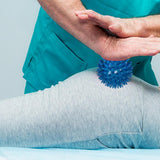 Maxbell Spike Massage Balls Multifunctional Manual Exercise Ball for Feet Back Hands Blue