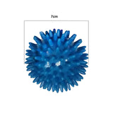 Maxbell Spike Massage Balls Multifunctional Manual Exercise Ball for Feet Back Hands Blue