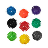 Maxbell Spike Massage Balls Multifunctional Manual Exercise Ball for Feet Back Hands Blue