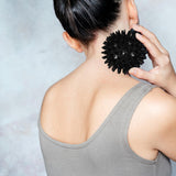 Maxbell Spike Massage Balls Multifunctional Manual Exercise Ball for Feet Back Hands Black