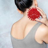 Maxbell Spike Massage Balls Multifunctional Manual Exercise Ball for Feet Back Hands Red