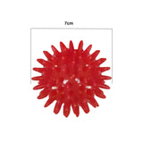 Maxbell Spike Massage Balls Multifunctional Manual Exercise Ball for Feet Back Hands Red
