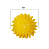 Maxbell Spike Massage Balls Multifunctional Manual Exercise Ball for Feet Back Hands Yellow