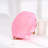 Maxbell Shower Cap Reusable Waterproof Layer Bathing Hair Cap for Salon Girls Ladies Light Pink