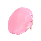 Maxbell Shower Cap Reusable Waterproof Layer Bathing Hair Cap for Salon Girls Ladies Light Pink