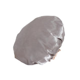 Maxbell Shower Cap Reusable Waterproof Layer Bathing Hair Cap for Salon Girls Ladies Gray