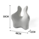 Maxbell Lumbar Support Pillow Back Rest for recliner Office Chair Back Computer Desk Light Grey