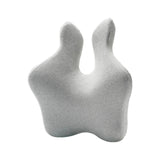 Maxbell Lumbar Support Pillow Back Rest for recliner Office Chair Back Computer Desk Light Grey