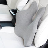 Maxbell Lumbar Support Pillow Back Rest for recliner Office Chair Back Computer Desk Light Grey