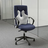 Maxbell Lumbar Support Pillow Back Rest for recliner Office Chair Back Computer Desk Light Grey