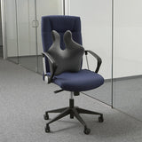 Maxbell Lumbar Support Pillow Back Rest for recliner Office Chair Back Computer Desk Dark Gray