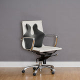 Maxbell Lumbar Support Pillow Back Rest for recliner Office Chair Back Computer Desk Dark Gray