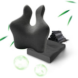 Maxbell Lumbar Support Pillow Back Rest for recliner Office Chair Back Computer Desk Dark Gray