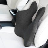 Maxbell Lumbar Support Pillow Back Rest for recliner Office Chair Back Computer Desk Dark Gray