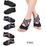 Maxbell Yoga Socks for Women Clasped Pilates Socks Grip Socks for Barre Yoga Pilates S Violet