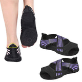 Maxbell Yoga Socks for Women Clasped Pilates Socks Grip Socks for Barre Yoga Pilates S Violet