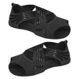 Maxbell Yoga Socks for Women Clasped Pilates Socks Grip Socks for Barre Yoga Pilates L Black